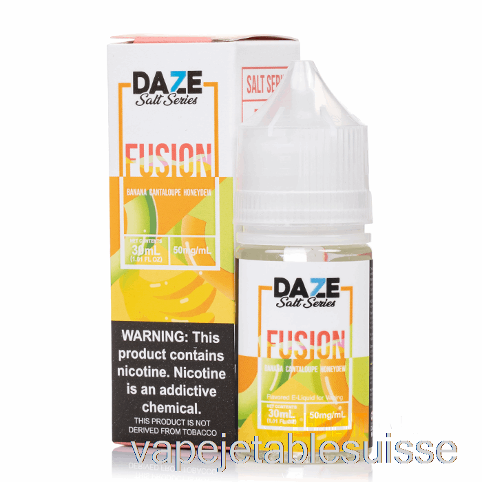 Vape Suisse Miellat De Cantaloup Banane - 7 Sel De Fusion Daze - 30ml 30mg